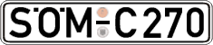 German license plate, Regular plates