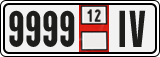 License plate of Georgia, Export transit plates