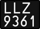 License plates of Poland, 1976 year system