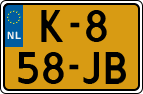 License plate of the Netherlands, Cars
