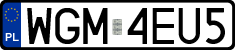 License plates of Poland, Regular car plates
