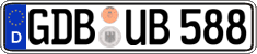 German license plate, Regular plates