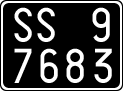 License plate of Italy, Cars (1927 year series)