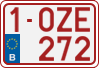 License plate of Belgium, Regular plates (2010)