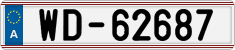 License plate of Austria, Diplomatic