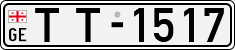 License plate of Georgia, Temporary