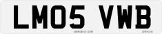 License plate of the United Kingdom, 2001 year system