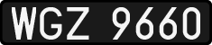 License plates of Poland, 1976 year system