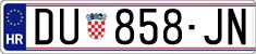 License plate of Croatia, Regular plates