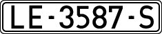 License plates of Spain, 1971 year series