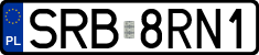 License plates of Poland, Regular car plates