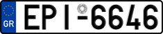 License plate of Greece, Cars