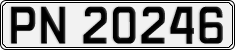 License plate of Norway, Cars