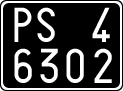 License plate of Italy, Cars (1927 year series)