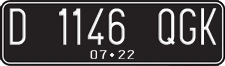 License plate of Indonesia, Regular plates