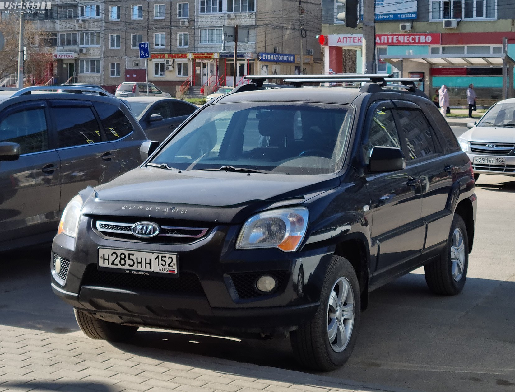 н 285 нн 152, Kia Sportage 2nd gen (KM), 1st facelift, 2008–2010 (–2013 for CN-market)