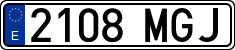 License plates of Spain, Ordinary (2000)