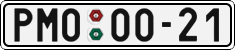 License plate of the Czech Republic, Cars (1960)