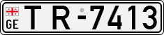 License plate of Georgia, Temporary