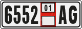 License plate of Georgia, Export transit plates