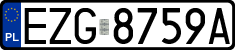 License plates of Poland, Regular car plates