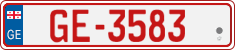 License plate of Georgia, Temporary