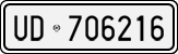 License plate of Italy, Cars (1927 year series)