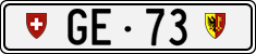 License plate of Switzerland, Cars