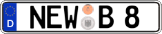 German license plate, Regular plates