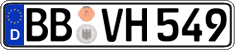 German license plate, Regular plates
