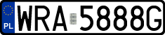License plates of Poland, Regular car plates