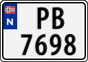 License plate of Norway, Trailers, motorcycles, special vehicles