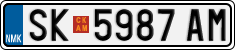 License plate of North Macedonia, Regular plates (2012)