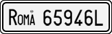 License plate of Italy, Cars (1927 year series)