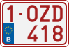 License plate of Belgium, Regular plates (2010)