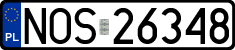 License plates of Poland, Regular car plates