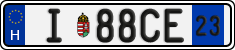 license plates of Hungary, Temporary (2022)