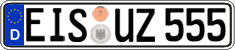 German license plate, Regular plates