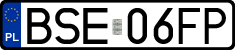 License plates of Poland, Regular car plates