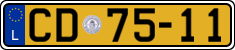 License plate of Luxembourg, Diplomatic