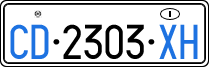 License plate of Italy, Diplomatic