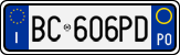 License plate of Italy, Cars (1994 year series)