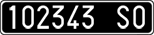 License plate of Italy, Cars (1927 year series)