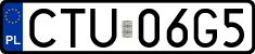 License plates of Poland, Regular car plates
