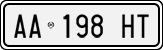 License plate of Italy, Cars (1994 year series)