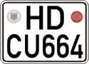 German license plate, Regular plates