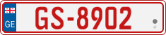 License plate of Georgia, Temporary