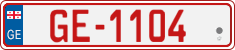 License plate of Georgia, Temporary