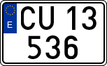 License plates of Spain, 1900 year series