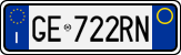 License plate of Italy, Cars (1994 year series)